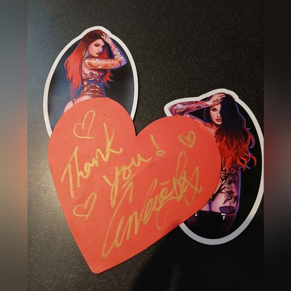 2/$14 Magnets Alt Model Cervena Fox Alternative Tattoos Decor Pinup Autograph